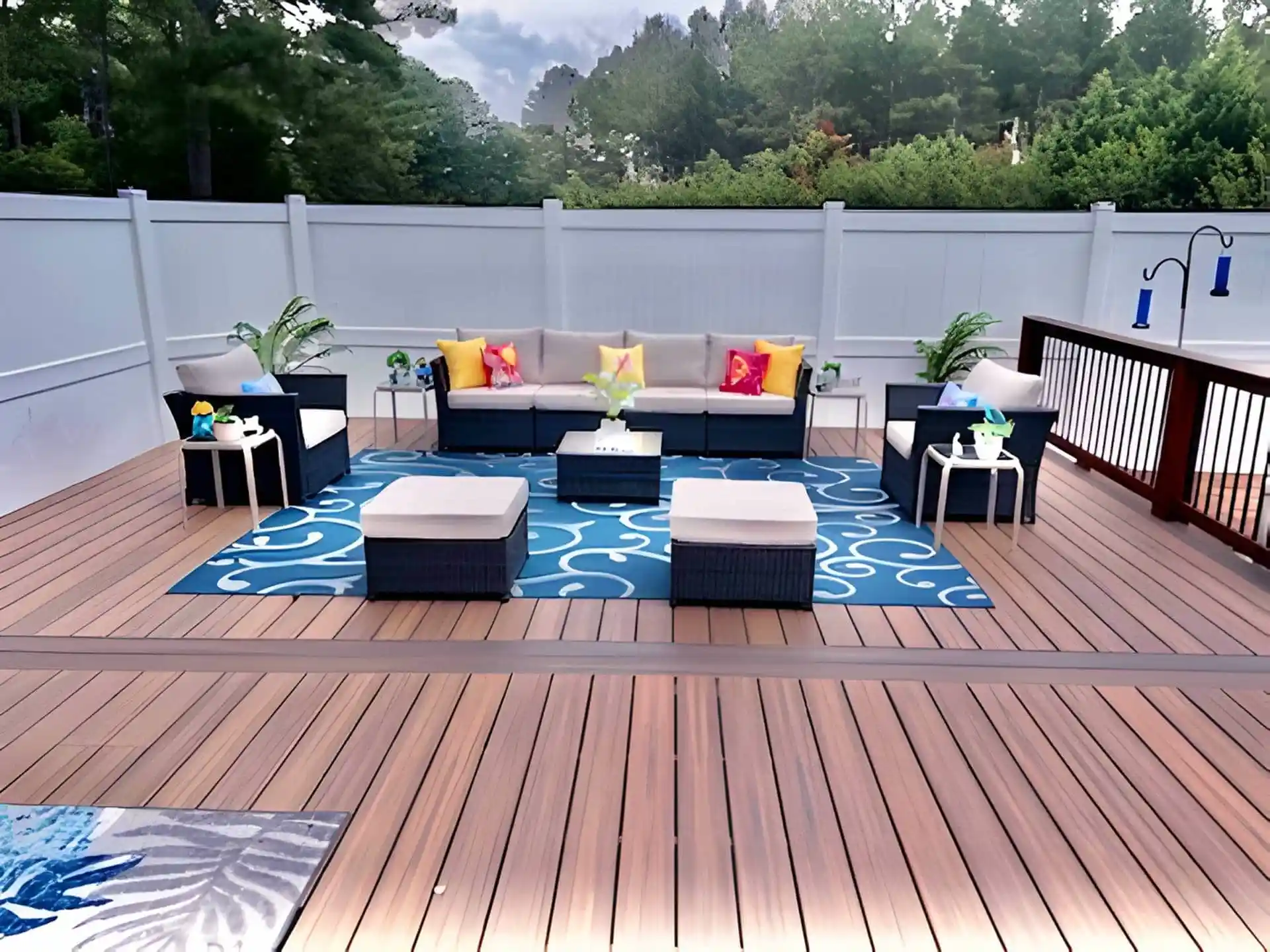 Johnson Trex Havana Gold Trex Spiced Rum Trex Compsoite Decking Deckorator Aluminum Balusters Birmingham Hoover Helena Pelham 04